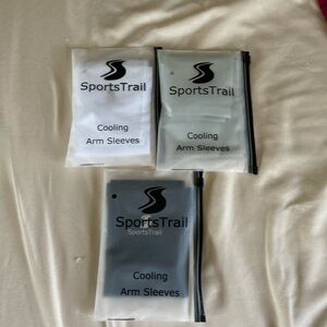 Sports trail cooling arm sleeves